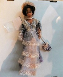 hong kong clone brunette lace gown